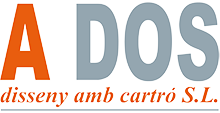 Logo A Dos Disseny amb Cartró